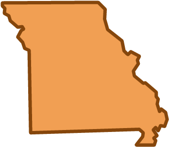 Missouri's Lgbt Policy Tally - Missouri State Outline Png (393x355)