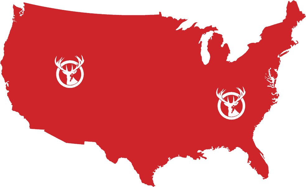 Fulfillment Centers To Scale Your Capabilities - Blue Usa Map (1000x619)