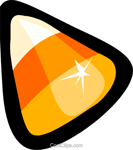 Candy Corn Royalty Free Vector Clip Art Illustration - Candy Corn Clip Art (426x480)
