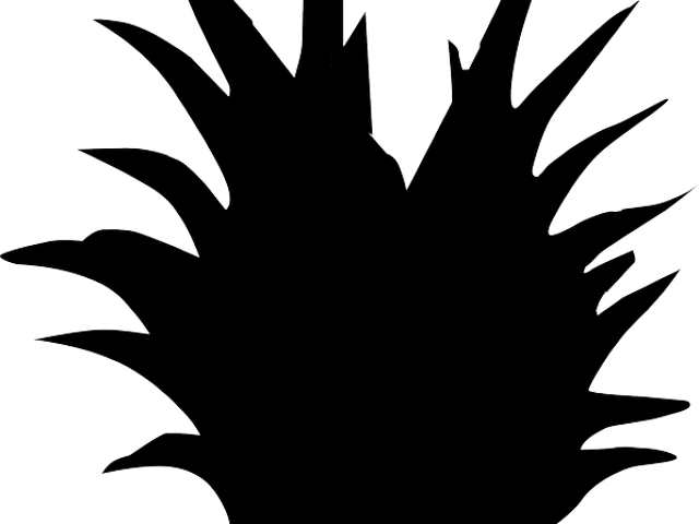 Korn Clipart Corn Food - Silueta Png Planta (640x480)