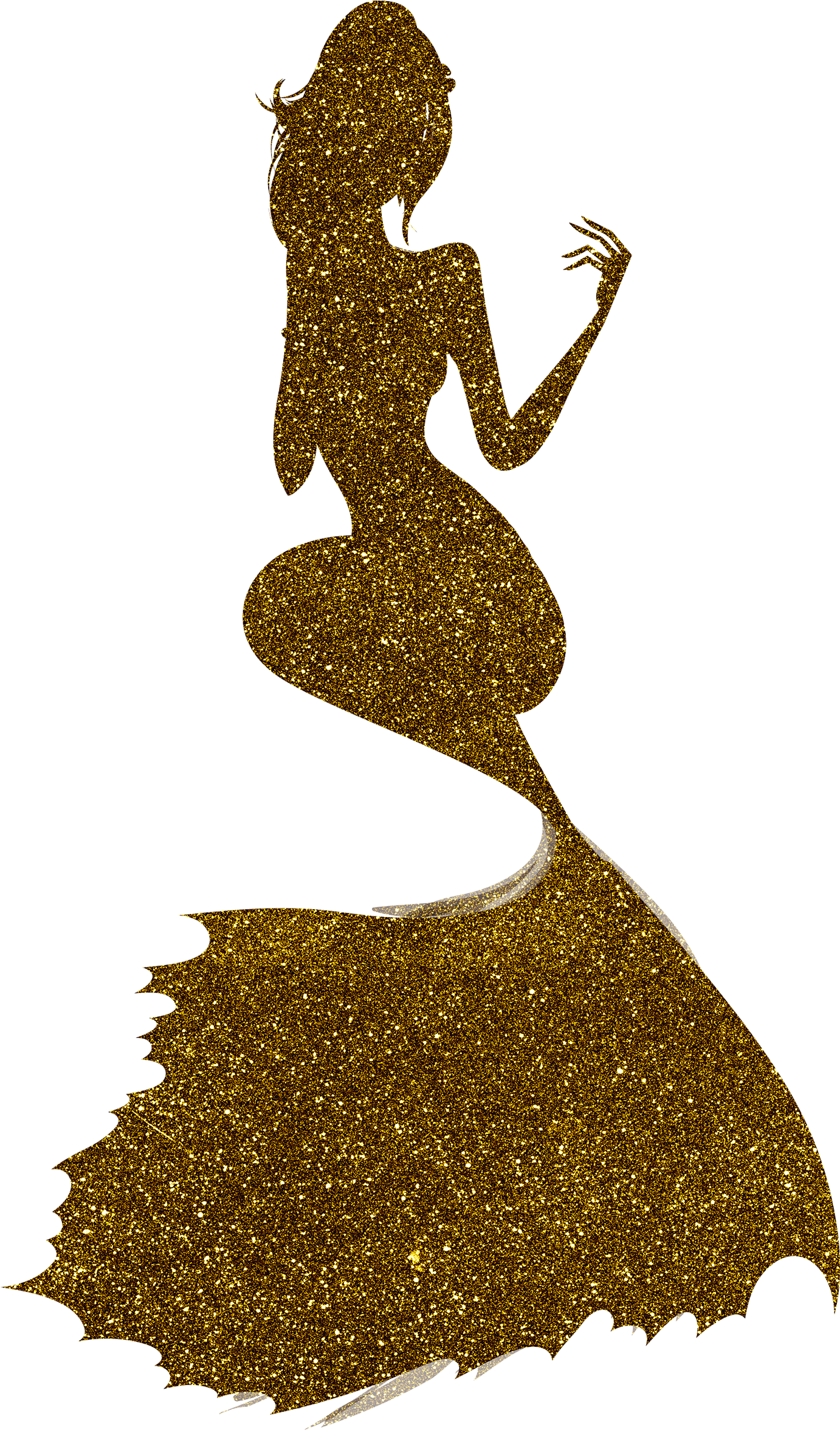 Mermaid Clip Art And Digital Paper, Fantasy Mermaid - Illustration (1594x2485)