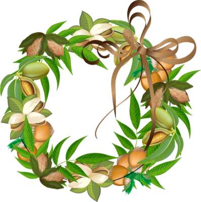 Autumn Clip Art - Fall Round Ornament (398x400)