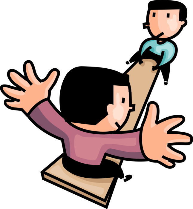 Vector Illustration Of Children Playing In Playground - Illustration (646x700)