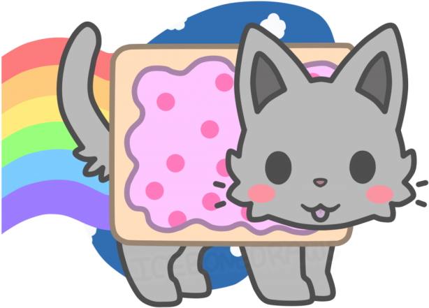 Popular Cliparts - Kawaii Nyan Cat Transparent (640x480)