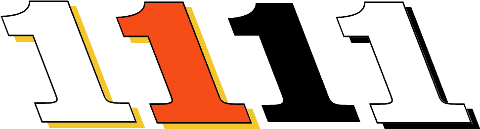 Nascar Numbers Png Clip Black And White - Jamie Mcmurray 1 Logo (1000x300)