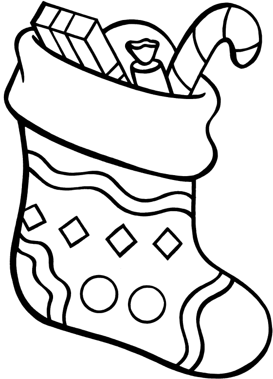Christmas Stocking Coloring Pages - Christmas Stocking Coloring Page (563x800)