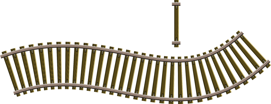 Rail Transport Train Track Diagram Railroad Tie - Train Rail Png Transparent (885x340)