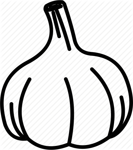 By Nimblechapps Garlic Paste Hot Icon - Garlic Outline (453x512)