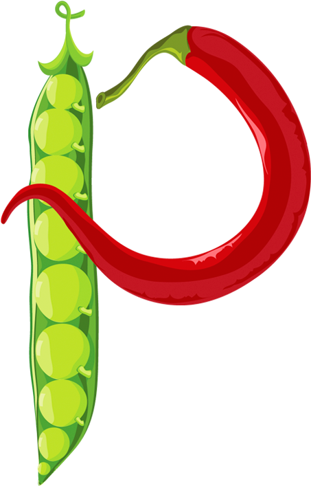 Ch B *✿*p Clip Art, Vegetables, Vegetables, - Vegetable Letter P (600x800)
