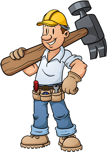 Craig Van Asten Construction Llc - Cartoon Construction Worker (500x500)