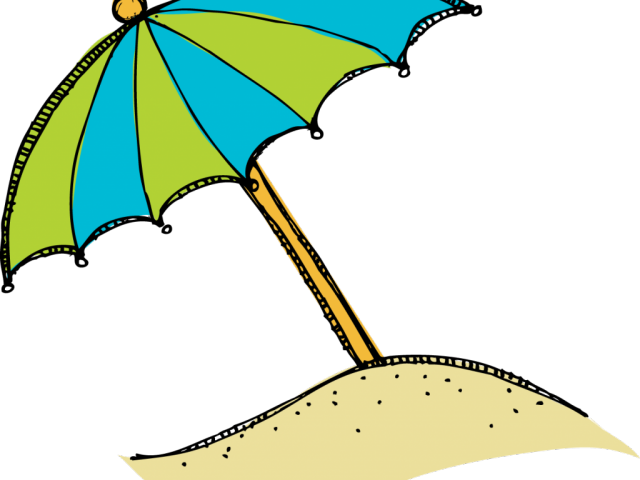 Sand Castle Clipart Clip Art - Sun Umbrella Clip Art (640x480)