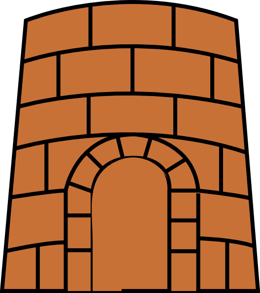 Castle 7 Clip Art - Fort Wall Clip Art (528x595)