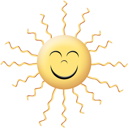 Sol Sun Moon Stars, Sun Designs, Summer Clipart, Scrap, - Happy Week (434x424)