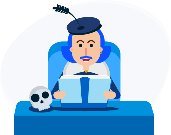 William Shakespeare As A Great Playwright And Poet - Paper (599x473)