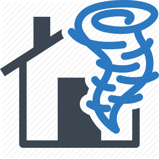 Tornado Clip House - Windstorm Icon (512x512)