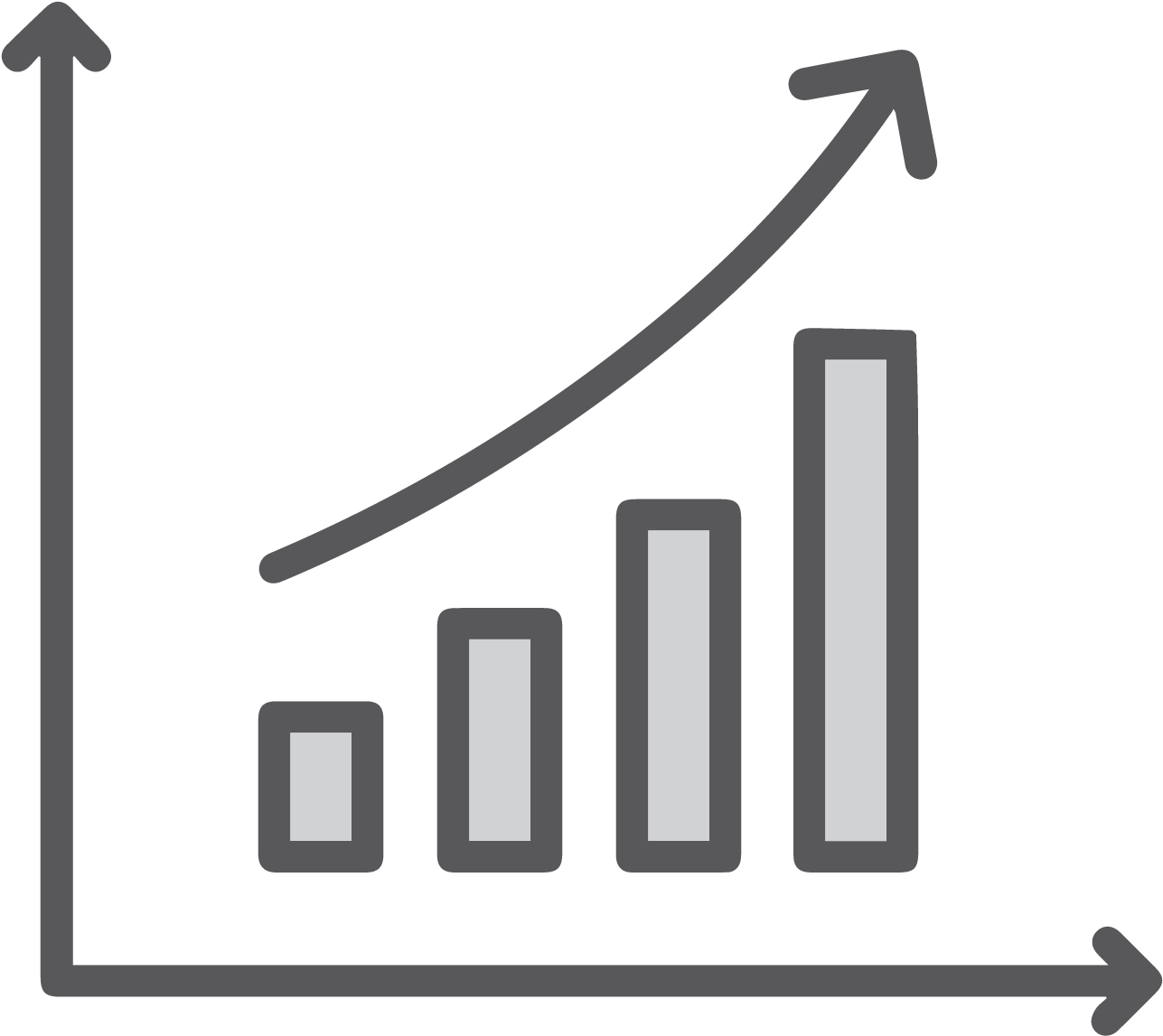 Business Development Growth - Sales Increase Icon Png (1364x1364)