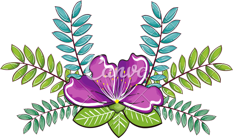 Garden Flowers Decorative Icon Vector - Illustration (800x800)
