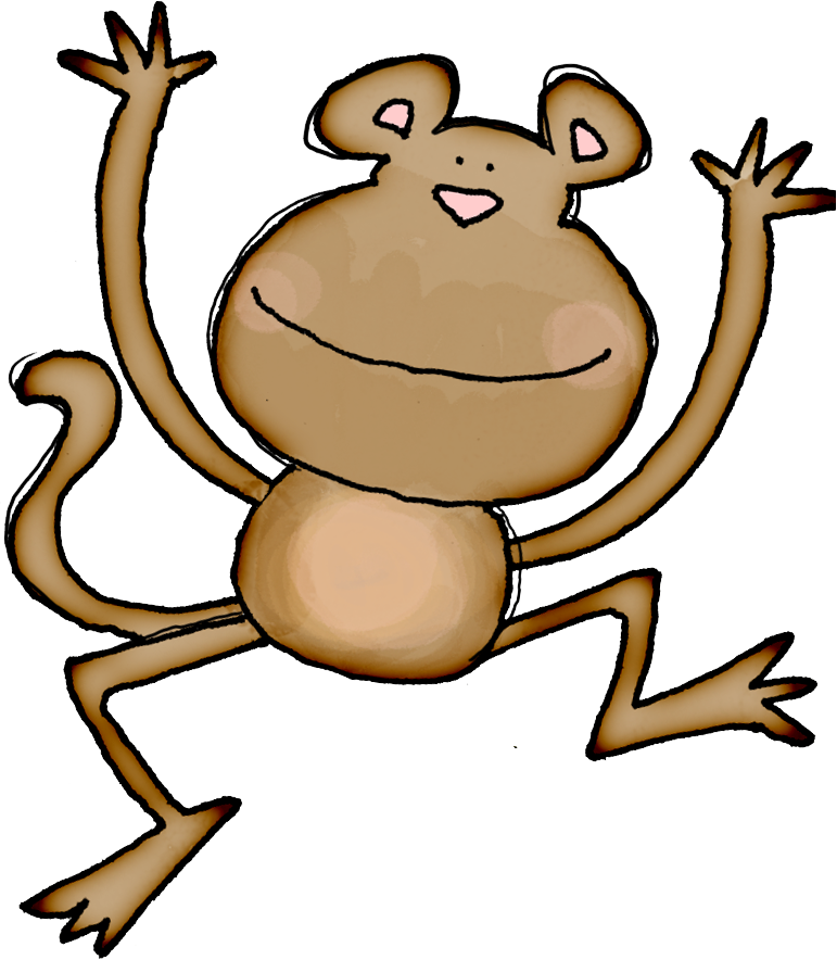 Monkey Collage Sheet Digital Download Clipart Art Clip - Clip Art (771x884)