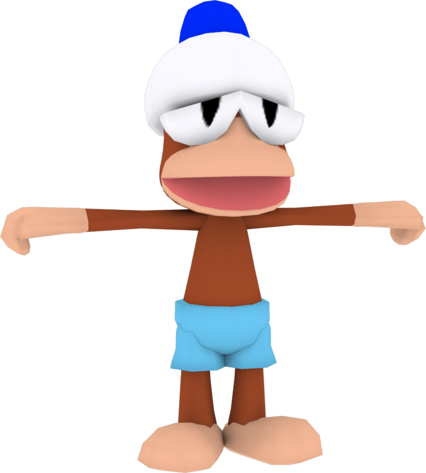 Png Library Library Light Blue Academy Model - Ape Escape Green Monkey (848x941)