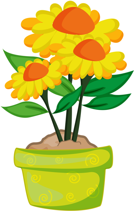 Фотки Rock Clipart, Flower Clipart, Graphic Design - Cartoon Plants And Flowers (528x800)