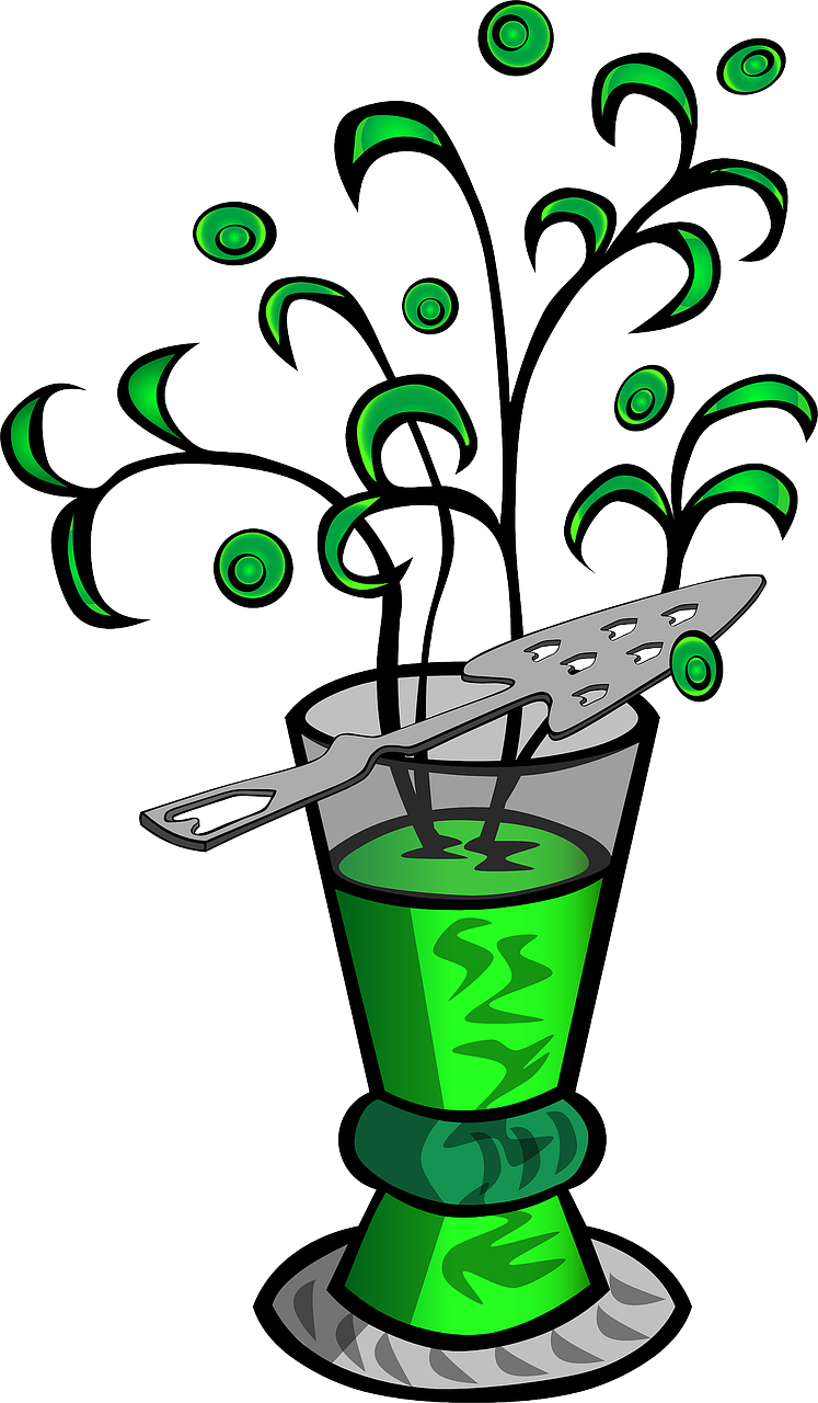 Plants Flowers Drink - Absinthe Clipart (747x1280)