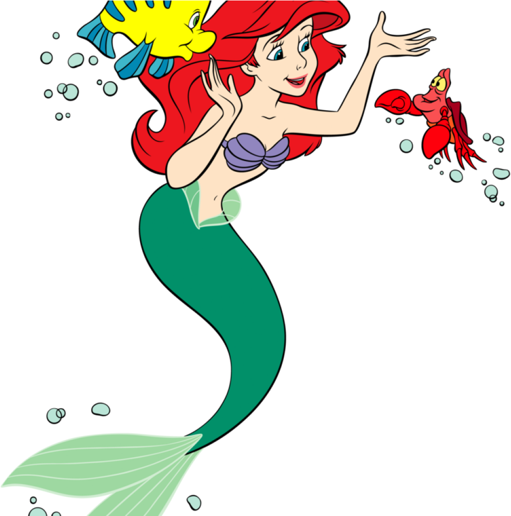 The Little Mermaid Clipart Little Mermaid Group Clipart - My Little Mermaid (1024x1024)