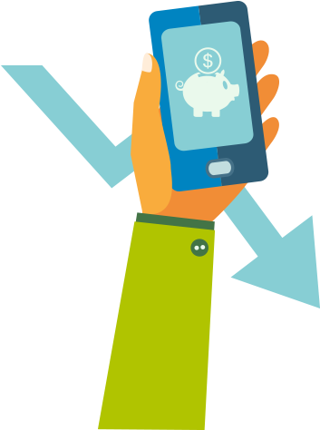 Costs Drop Significantly As Businesses Embrace The - Illustration (472x553)