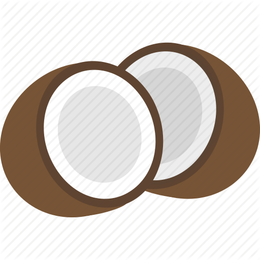 Graphic Black And White Library Coconut Transparent - Icon Coconut (512x512)