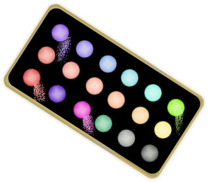 Eye Makeup Clipart - Eye Shadow Palette Png Clipart (424x377)
