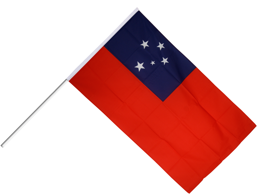Samoa Hand Waving Flag - Flag Of Samoa (1000x749)