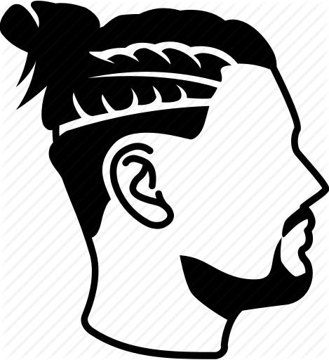 Male Hairstyles By Jisun - Fade Hair Cut Clip Art Black And White (469x512)