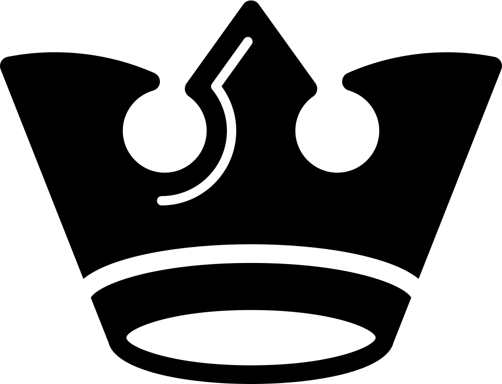 Dark Royal Crown Of Vintage Design Comments - King Crown Black And White Png (980x749)