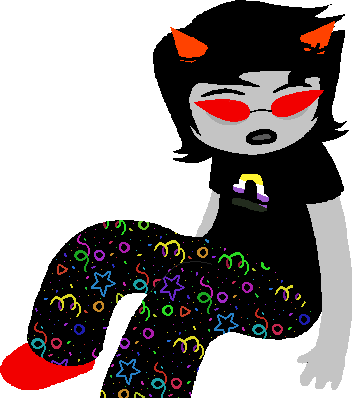 Nonbinary Terezi With Bowling Alley Carpet Pants If - Illustration (352x398)