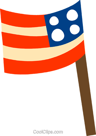 Usa Flag Royalty Free Vector Clip Art Illustration - Usa Flag Royalty Free Vector Clip Art Illustration (340x480)
