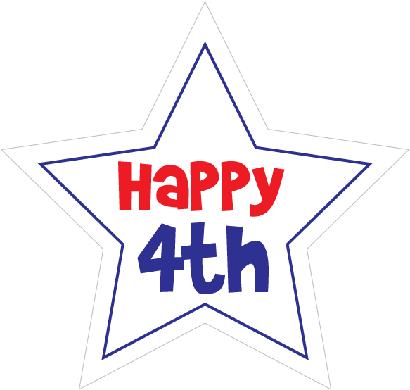 4th Of July Star Clipart - 4th Of July Star Clipart (589x572)