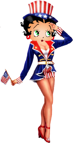 Betty Boop Character Images - Betty Boop Saluting (400x600)