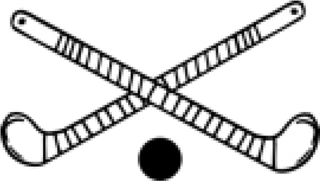 Field Hockey Clipart Ball - Field Hockey Sticks (640x480)