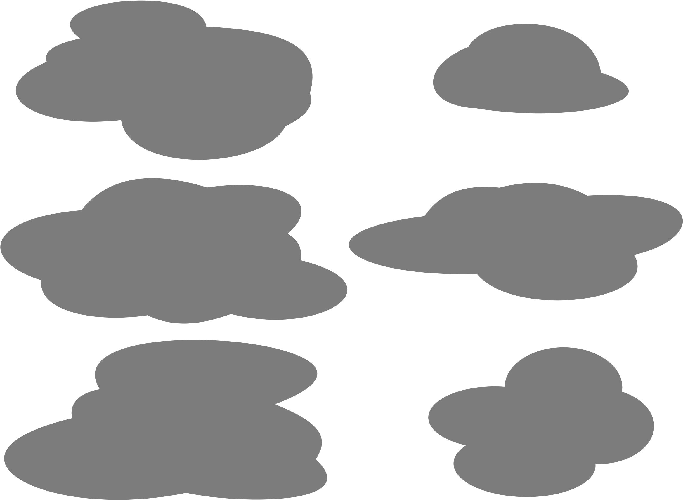 Cloud Drawing Line Art - Spooky Clouds Clip Art (2400x1782)