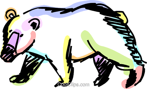 Grizzly Bears Royalty Free Vector Clip Art Illustration - Grizzly Bears Royalty Free Vector Clip Art Illustration (480x292)