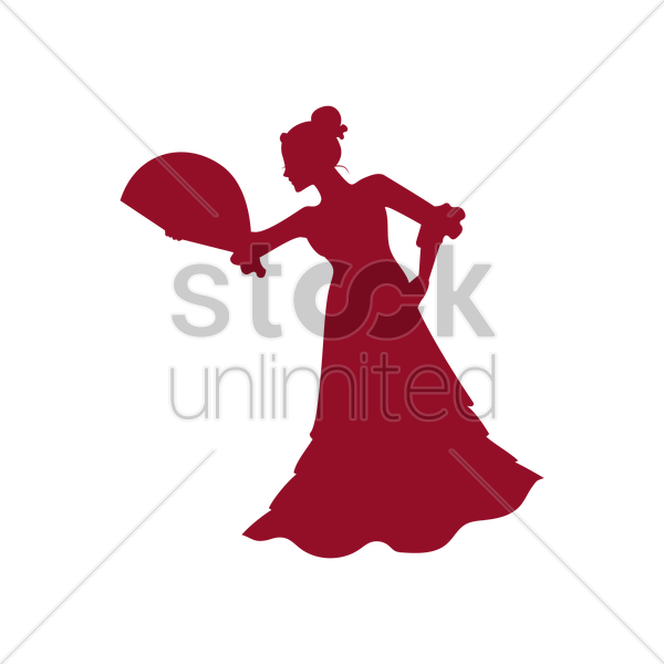 Flamenco Clipart Flamenco Dance Clip Art - Illustration (600x600)