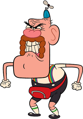 Uncle Grandpa Clipart - Uncle Grandpa Angry (381x555)