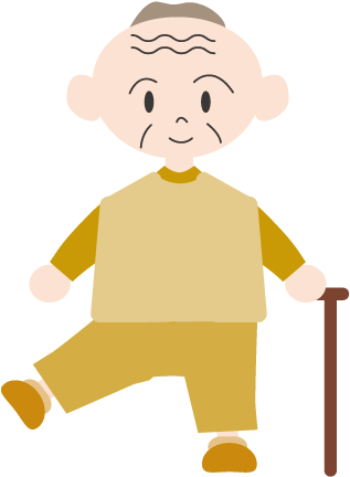 With A Cane Illustration Free Clip Art - Cartoon (640x480)