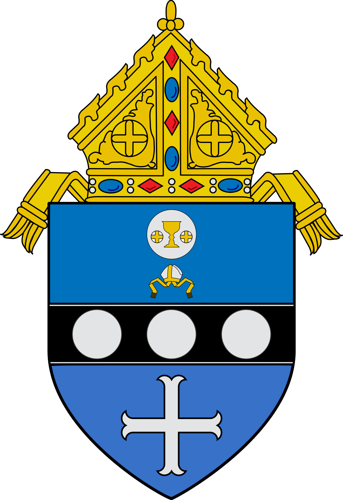 Crest - Diocese Of San Bernardino Logo (1200x1749)