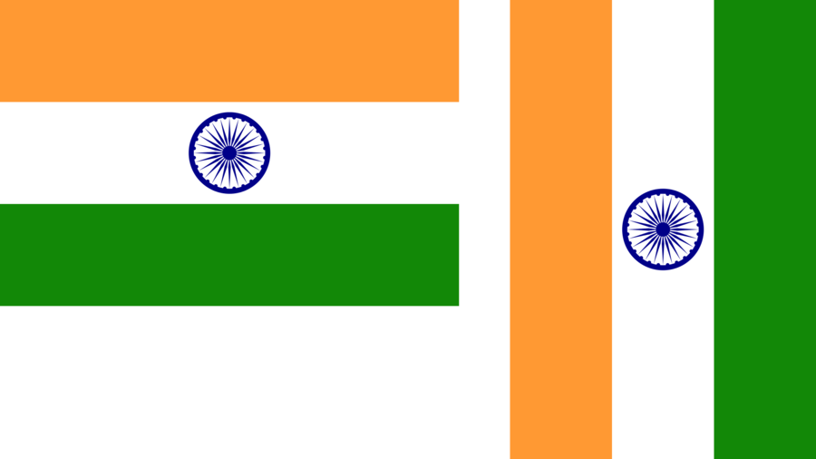 India Flag Vertical Clipart Flag Of India National - Flag Of India (900x506)