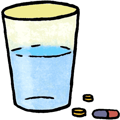 A Perfect World Healthcare Medicine Clip Art - Pills And Water Clipart (400x398)