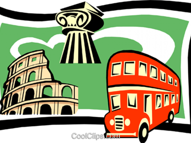 Vacation Clipart Bus - Illustration (640x480)
