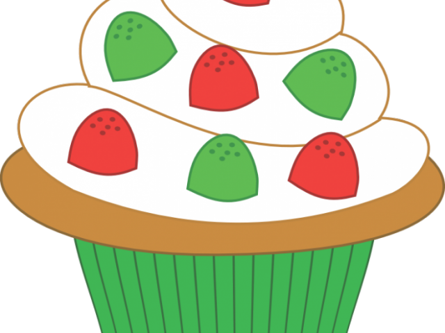 Vanilla Cupcake Clipart Snowflake - Christmas Cupcake Clipart (640x480)