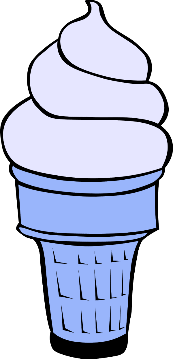 Ice Cream Cone Vanilla - Swirly Ice Cream Cone Drawing (600x1247)