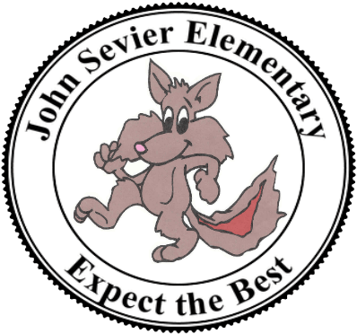 John Sevier Elementary School - Cartoon (409x380)