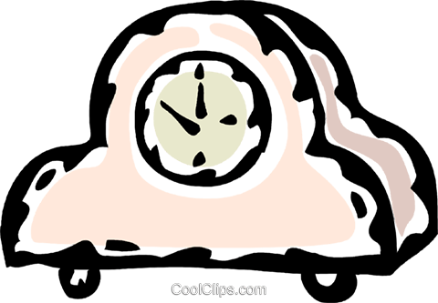Mantle Clock Royalty Free Vector Clip Art Illustration - Mantle Clock Royalty Free Vector Clip Art Illustration (480x333)